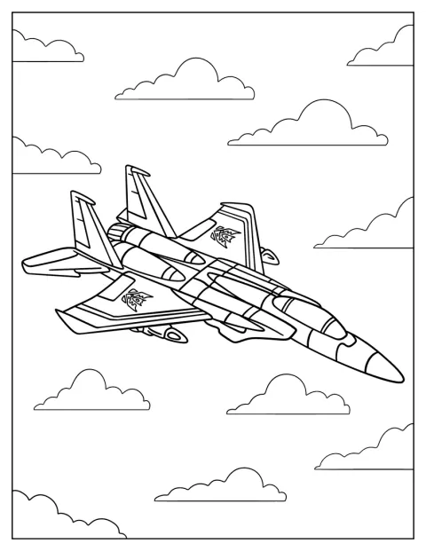 Starscream flyger genom luften i sin jetform.