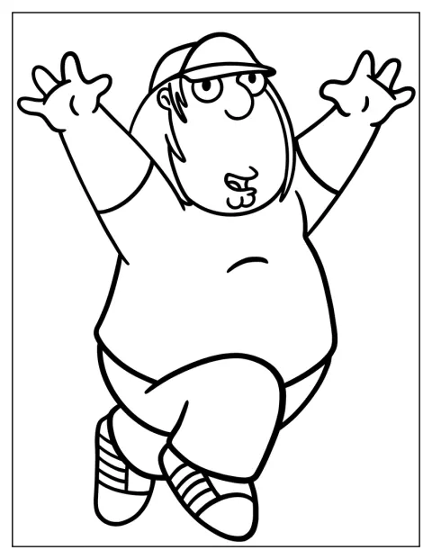 Chris Griffin levanta las manos.