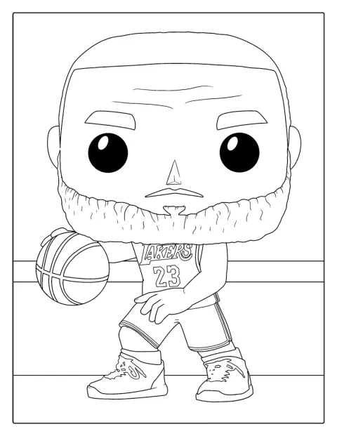 Funko Pop LeBron James Coloring In