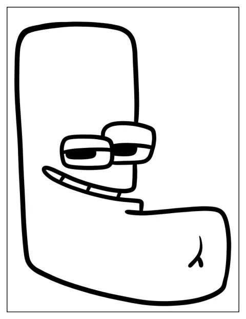Una letra L con una cara sonriente ocupa el centro de la imagen.