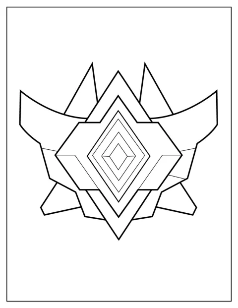 Emblema Grand Champ din Rocket League este redată ca un simbol decorativ.