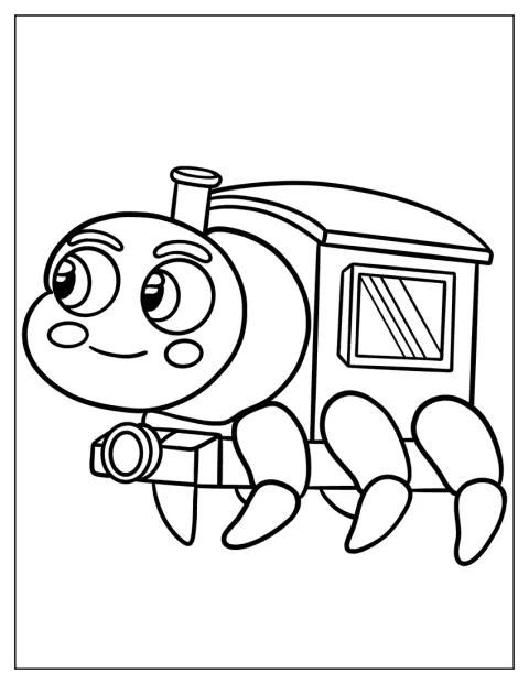 Choo Choo Charles adopte un style kawaii, avec une expression attendrissante.