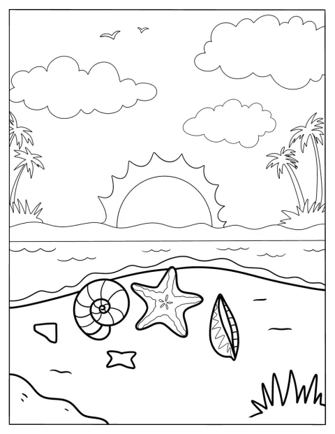Il sole sorge all’orizzonte sopra il mare.