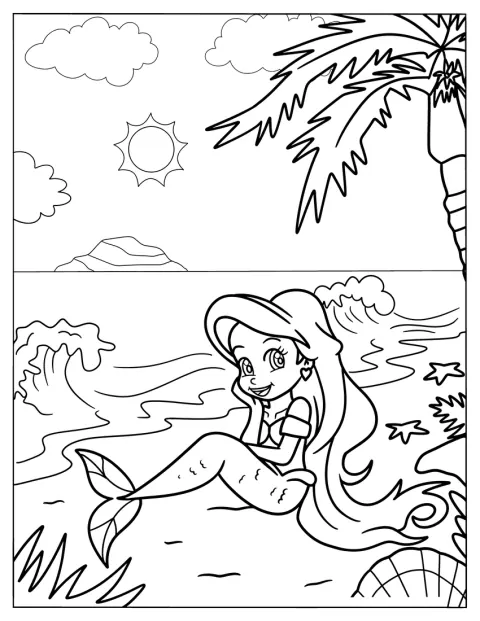 Målarbild Strand 16