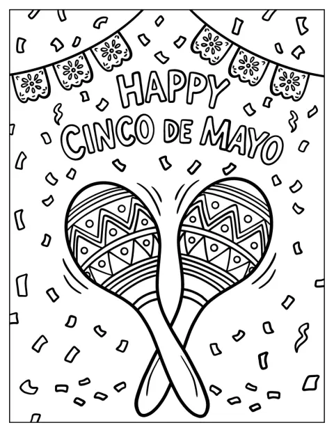 Maracas bringen Schwung in die Feier von Cinco de Mayo.