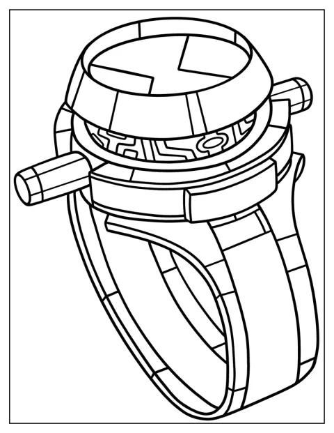 エイリアンフォースに登場するオムニトリックスが描かれています。