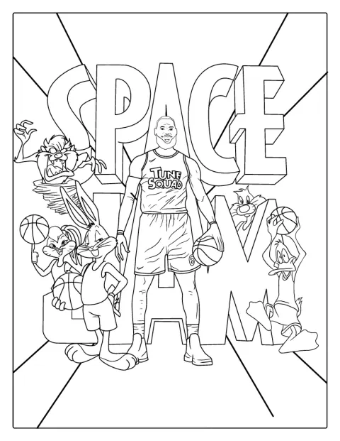 LeBron James optræder sammen med Looney Tunes i Space Jam.