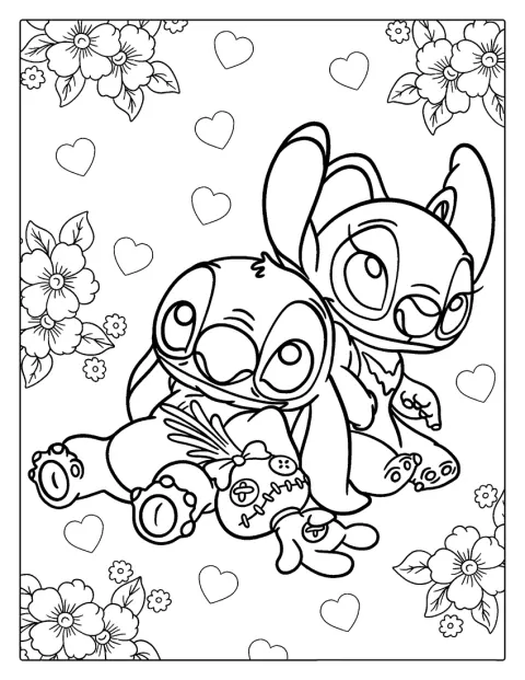 Scrump, Stitch a Angel stojí společně.
