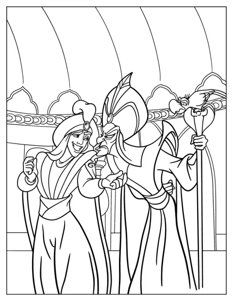 Prince Ali provoque Jafar dans une confrontation entre les deux personnages.