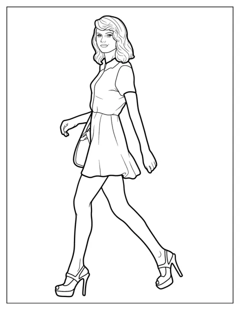 Taylor Swift apparaît seule, représentée en portrait avec des contours simples.