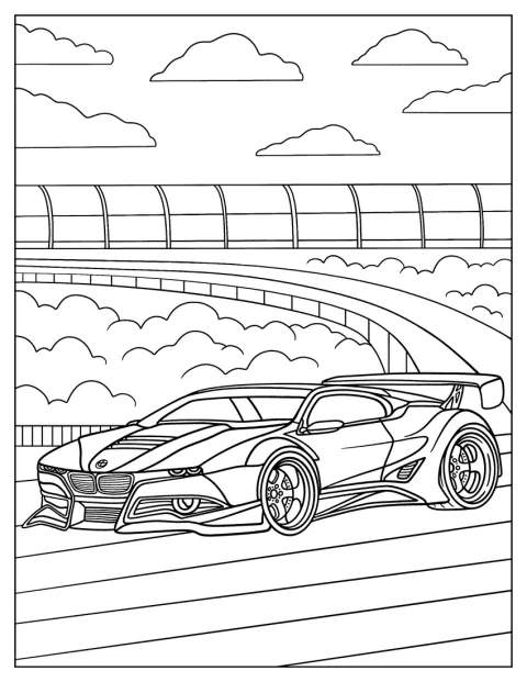 BMW 3.0 CSLオマージュが描かれています。