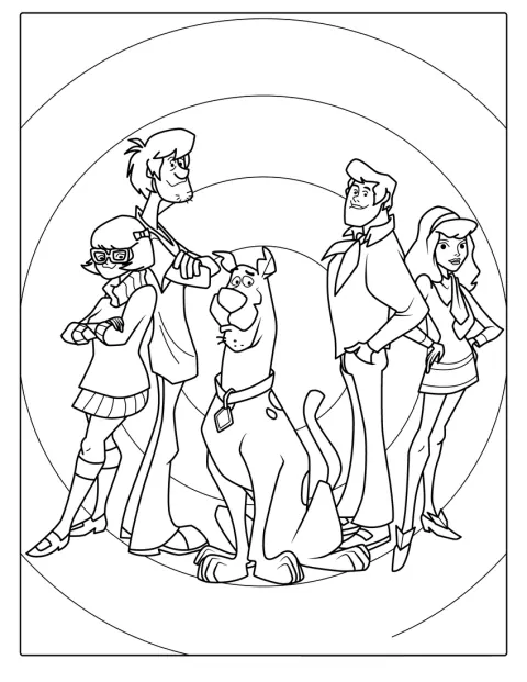 Scooby-Doo è insieme ai suoi amici.