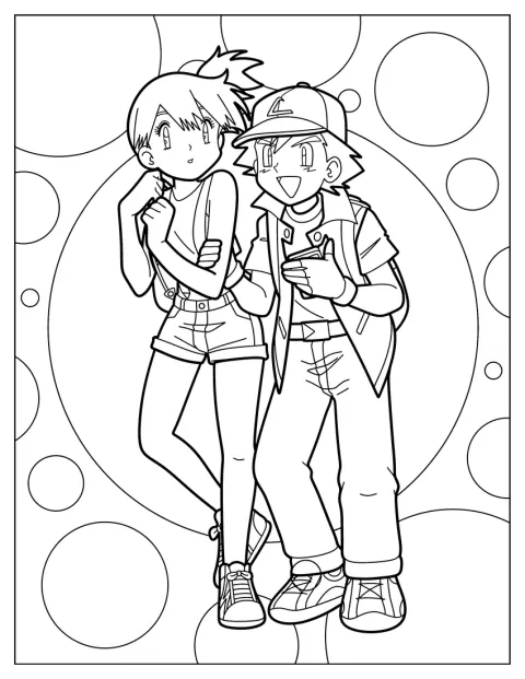 Ash holder Misty i armen.