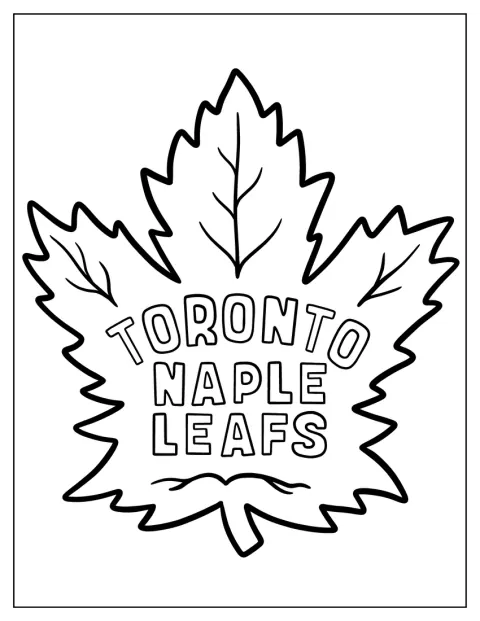 Toronto Maple Leafsのチームロゴが描かれています。
