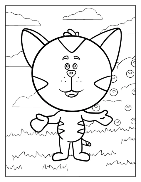Periwinkle uit Blue’s Clues staat afgebeeld.