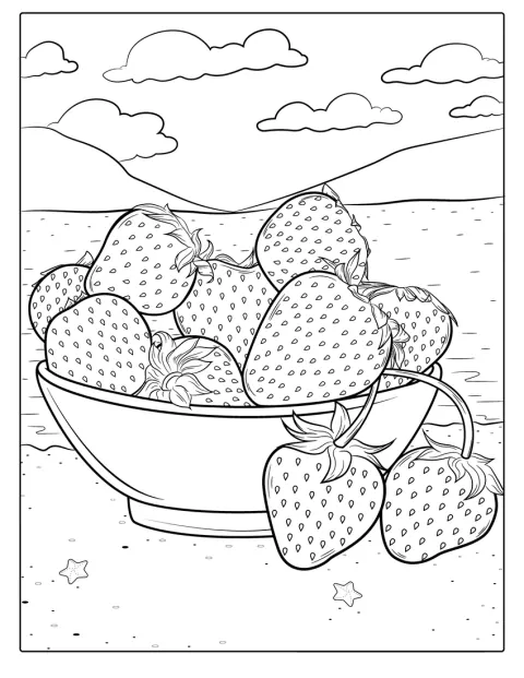 Un cuenco contiene un montón de fresas.