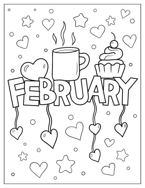 Téli és Valentin-napi motívumok idézik meg február hangulatát.