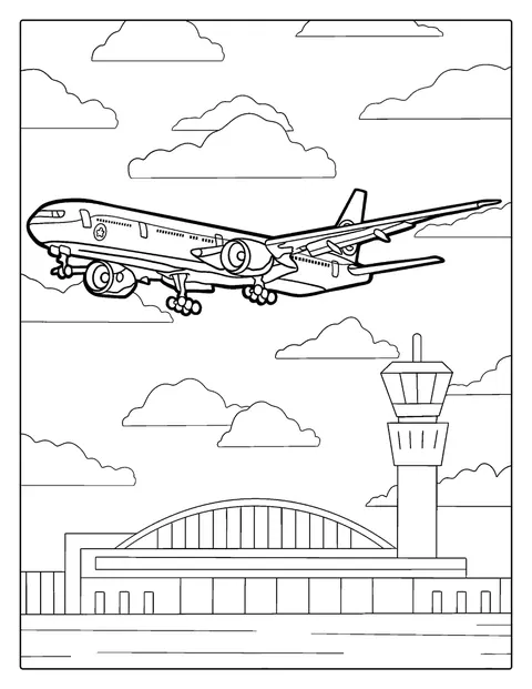 Um Boeing A380 levanta voo numa pista de aeroporto.
