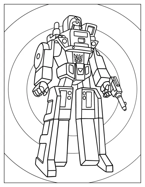 Long Haul vises i sin store robotform fra Transformers.