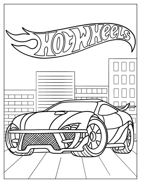 Un Ford Mustang Hot Wheels este prezentat din lateral.