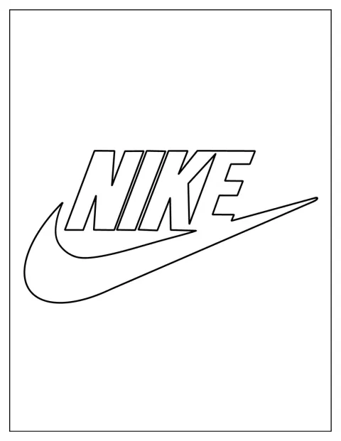 Nike-logotypen står ensam i bildens centrum.