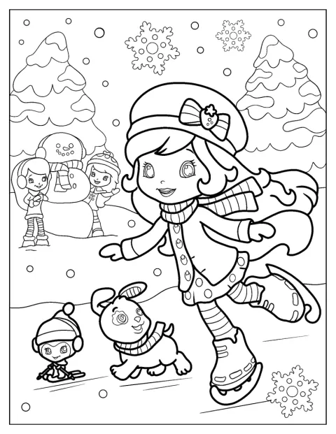 Lemon Meringue korcsolyával siklik a jégen.