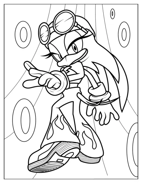 Wave the Swallow apparaît en personnage kawaii, dans une pose mignonne.