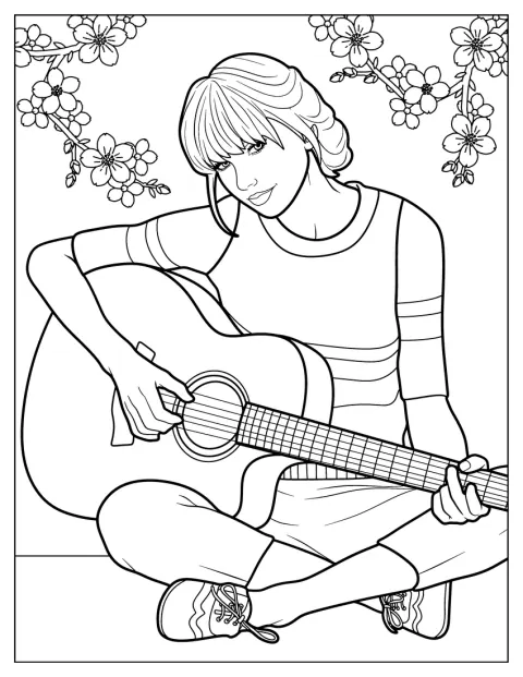 Taylor Swift ist hier als junge Frau dargestellt.