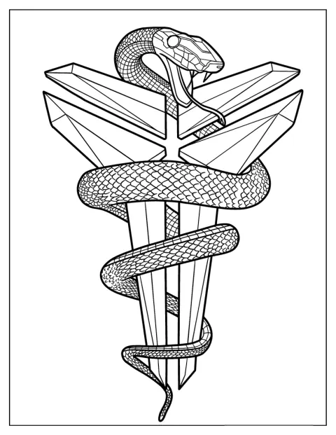 El logotipo de Black Mamba aparece representado en solitario.