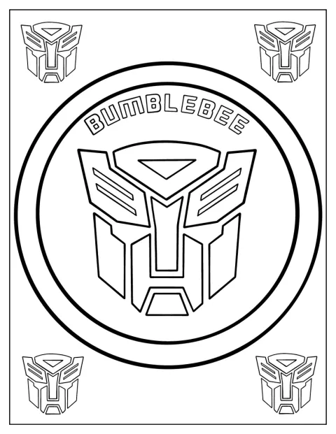 Logo Bumblebee tvoří výrazný symbol s ostrými liniemi.