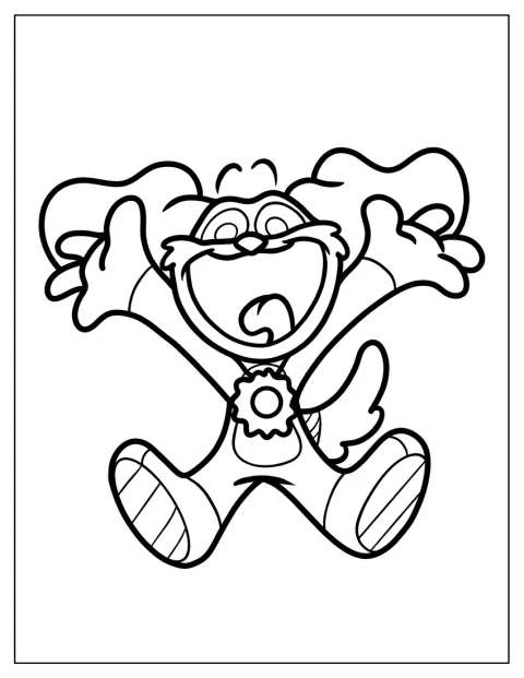 Poppy Playtime Coloring Page Of DogDay