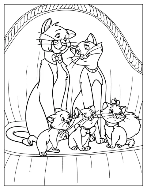 Thomas, Duchess, Berlioz, Marie e Toulouse sono riuniti insieme.