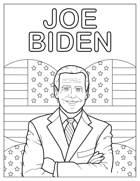 Joe Biden er afbildet på et portræt.