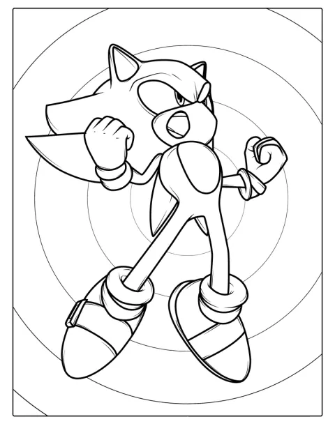 Sonic muestra una expresión de enfado.