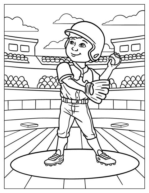 Nadhazovač se před hodem baseballového míčku zahřívá.