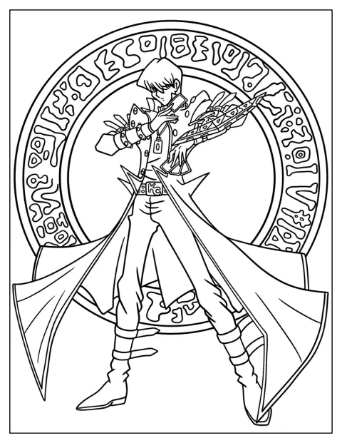 Seto Kaiba poserer klar for en duell.
