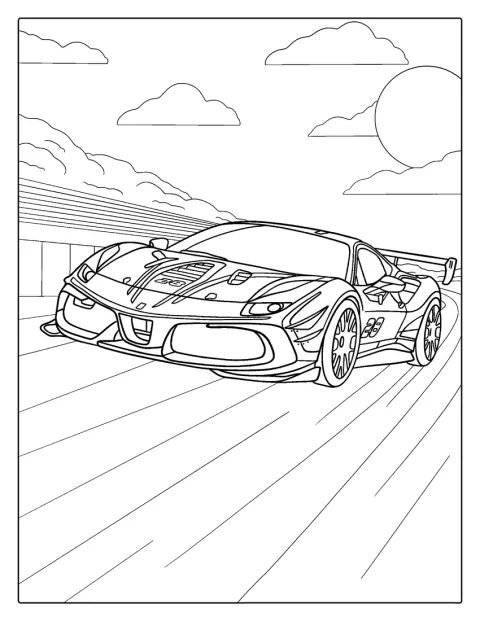 Sportowy McLaren pędzi po torze wyścigowym.