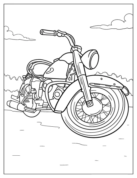 Et nærbilde viser detaljene på en Harley Davidson-motorsykkel.
