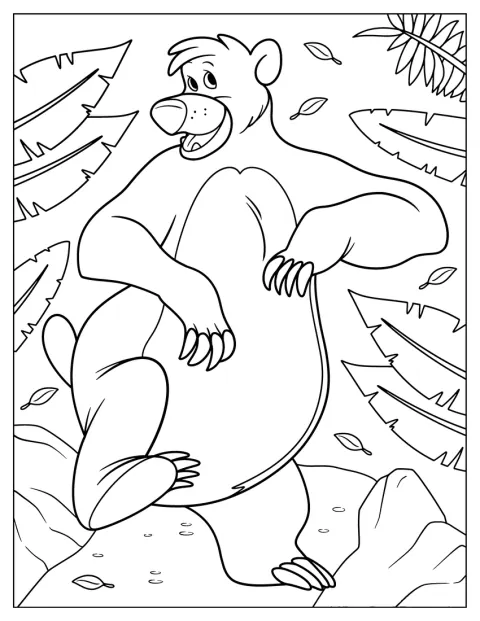 Baloo dansar glatt i djungeln.