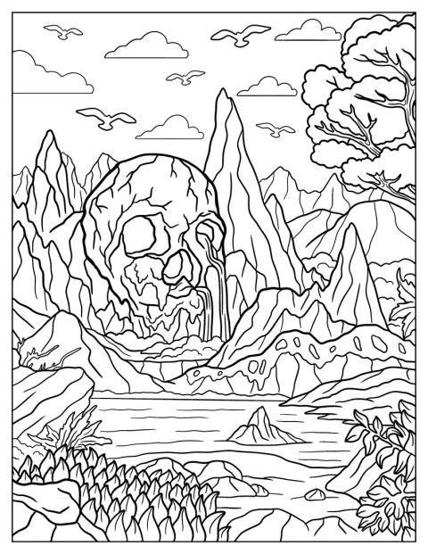 King Kong aparece numa paisagem detalhada da Ilha da Caveira.