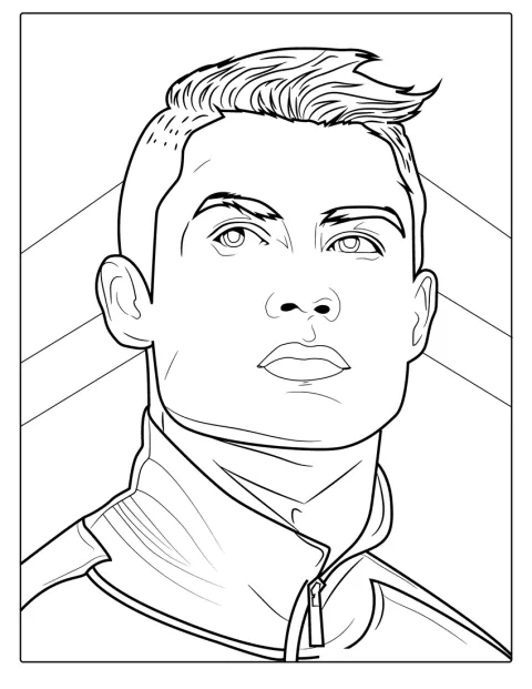 Cristiano Ronaldo syns med sin karakteristiska frisyr.