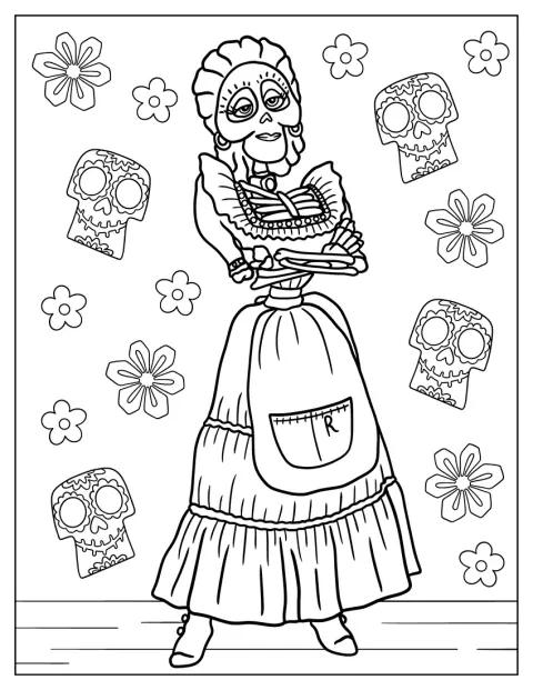 ママ・イメルダ・リヴェラの姿が描かれています。