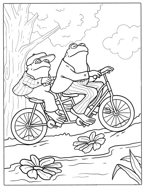 Une grenouille et un crapaud sont représentés côte à côte.