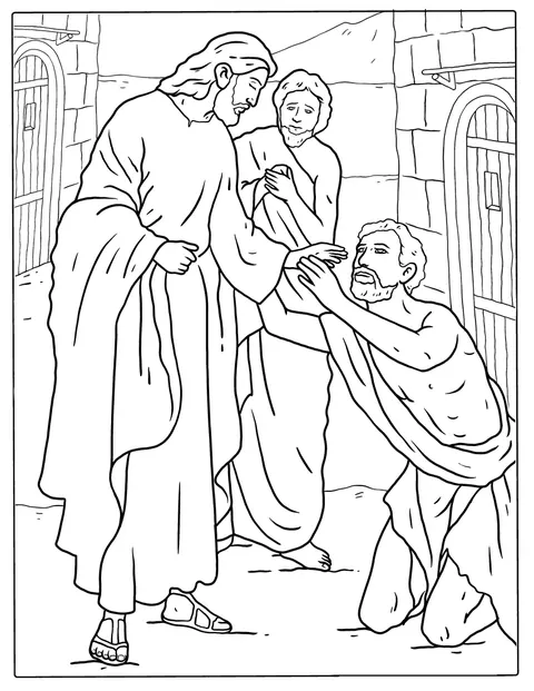 Jésus restaure un panneau brisé par un miracle.