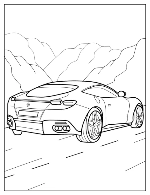 Ferrari 458 Italia ukazano z boku, z nisko opadającą maską.