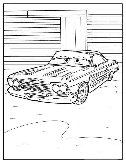 Salama McQueen esittelee matalaa lowrider-tyyliään.