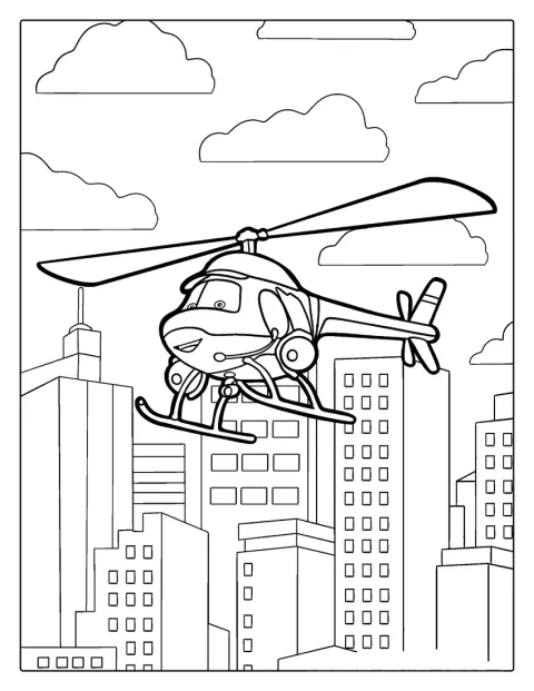 Coloring Page Of Cathy Copter