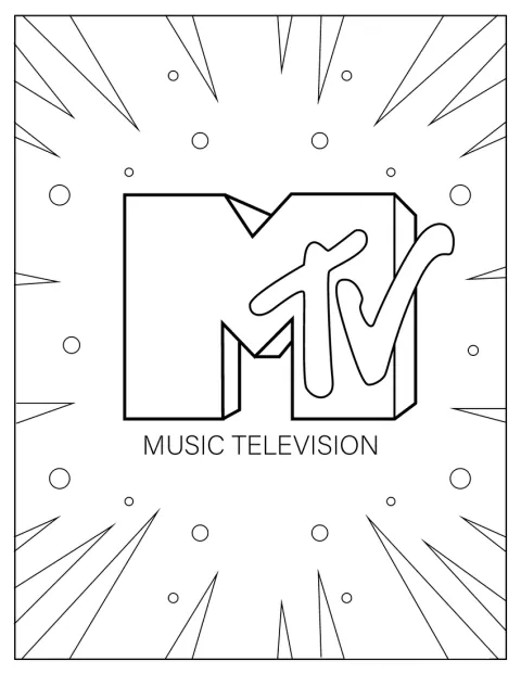 80年代を思わせるMTVのロゴが描かれています。