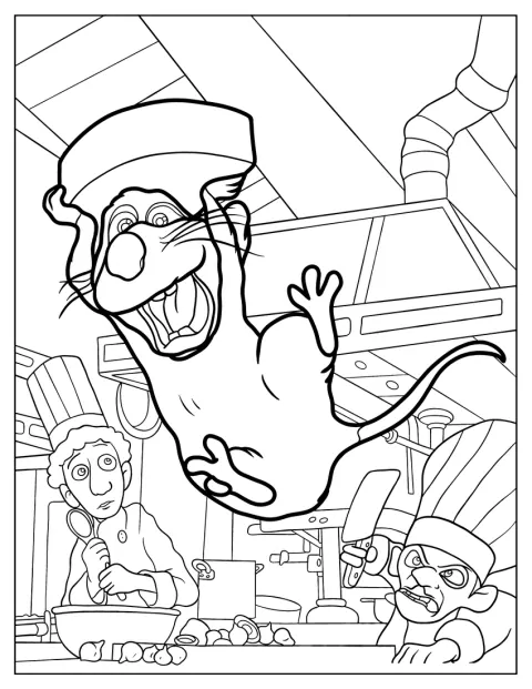 Ratatouille corre para escapar de Skinner.