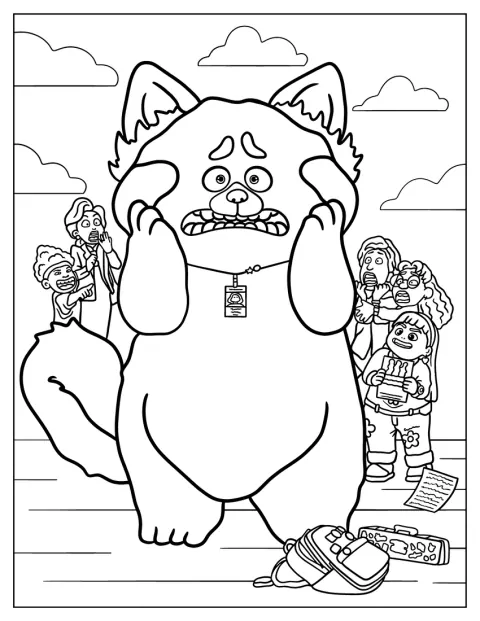 El póster de Red muestra a sus personajes principales.